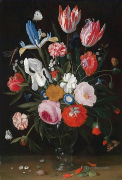 Classical Flowers Painting - Still life with flowers Hans Gillisz Flowering